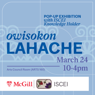 Poster for Owisokon Lahache pop-up exhibition