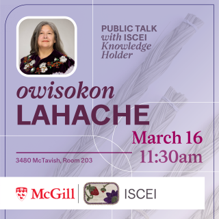 Poster for Public talk with Owisokon Lahache