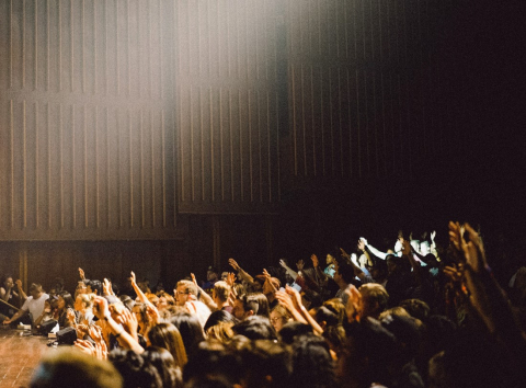 Scene of crowd