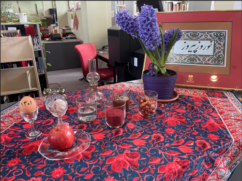 Table with 7 Haft Seen Items for Nowruz