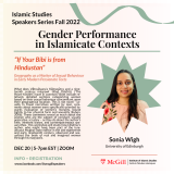 Poster of December 20 Event with Speaker Sonia Wigh