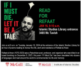 Poster of Read for Refaat Event
