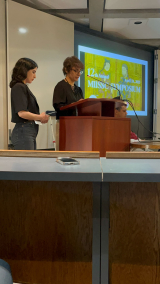 MIISSC Symposium - student PhD organizers Mahdieh Mazloomi-Abyaneh and Ayda Javid-Kourayem