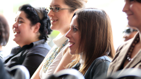 Smiling students