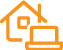 laptop-house icon