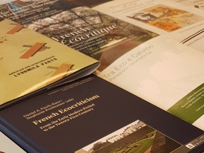 Publications displayed on a table