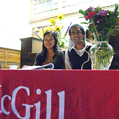 Two of our student ambassadors in 2007-2008