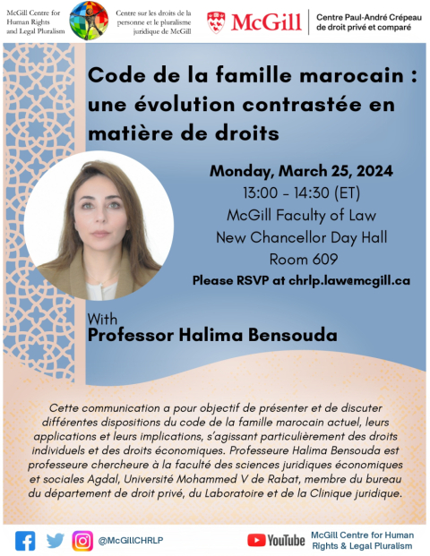 Poster with same information as event description