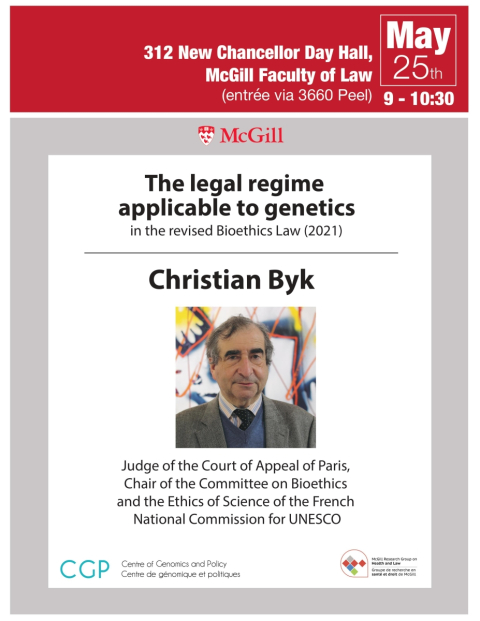 flyer with descriptive text for the event and picture of panelist