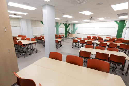 Photograph of a classroom in Centennial Centre 150