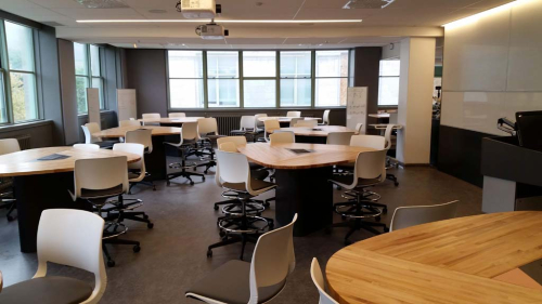 Photograph of classroom in Adams building