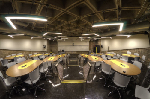 Photograph of a classroom in Education 129