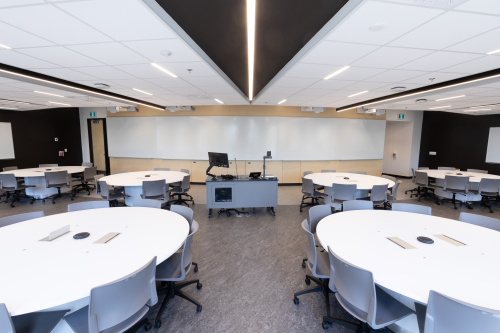 Photograph of a classroom in McIntyre 325