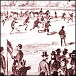 illustrated image of a mcgill football match
