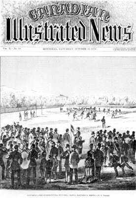 First international football match between Harvard and McGill