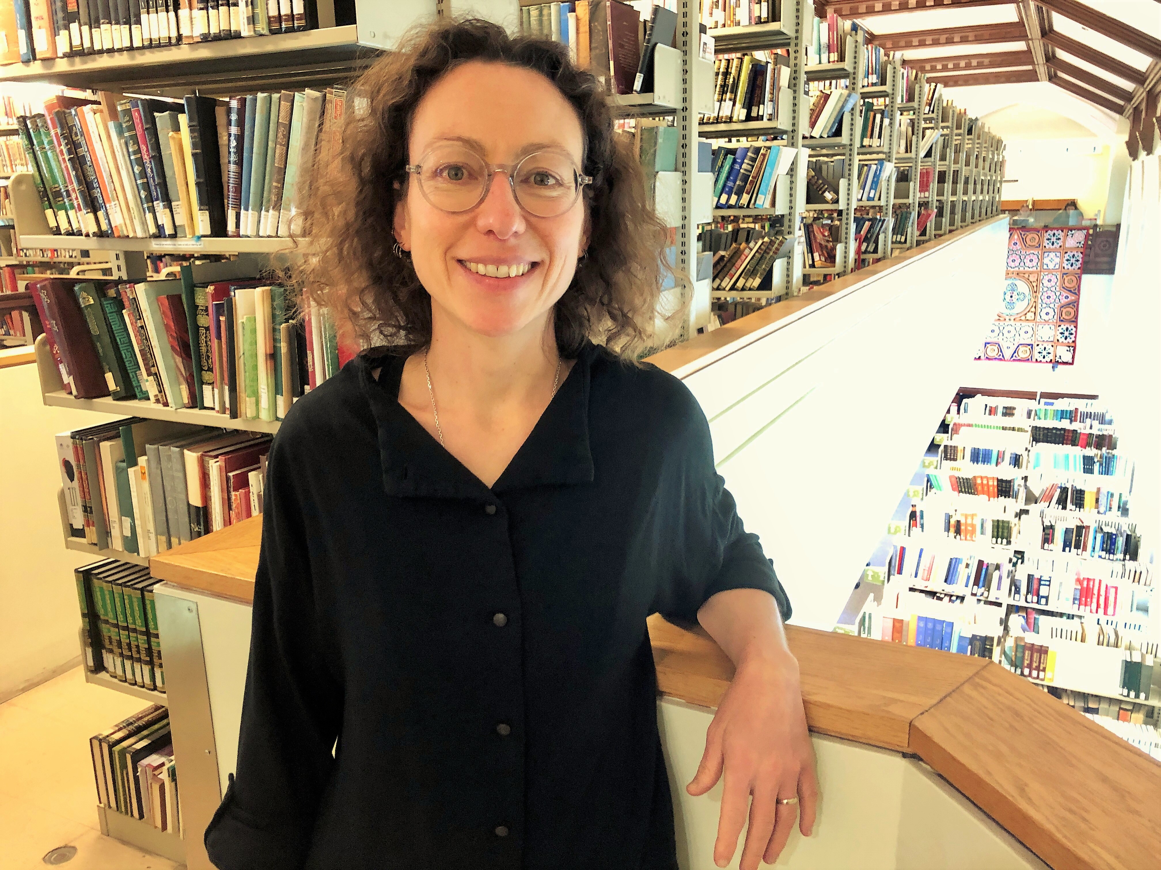 Portrait of Anaïs Salamon at the Library