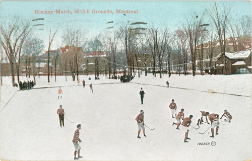 McGill Hockey Team, 1909. (Hockey Match, McGill Grounds, Montreal)