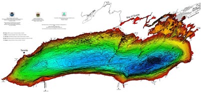 Example of Bathymetry of Lake Ontario data