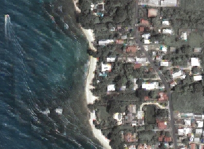 Sample of Ikonos image for Barbados