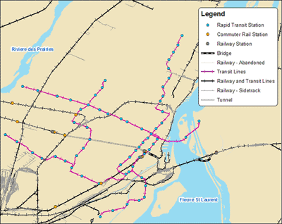 Example of CanRail file - Montreal