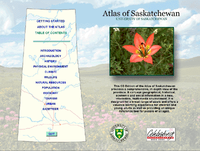 Table of Contents Atlas of Saskatchewan