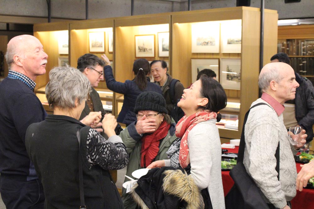 Crowd at a reception