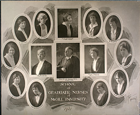 School of Graduate Nurses, Class of 1921. (photo 1921). MUA PL006463.