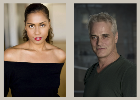 Headshots of Kimberley Rampersad and Paul Gross