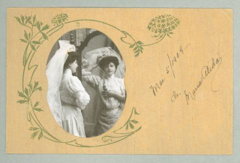 Alida on her wedding day, Mar 5/1909