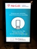 Screen with McGill Library logo and words in French and English "Remove your usb drive when finished your recording".