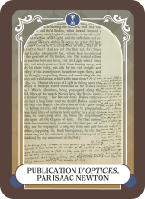 Publication d’Opticks, par Isaac Newton