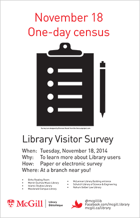 Visitor survey, November 18, 2014