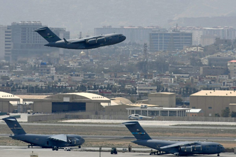 Planes at airport in Kandahar