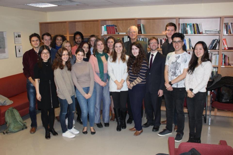 Group photo with RGCS fellows, Professor Jacob Levy and Charles Taylor