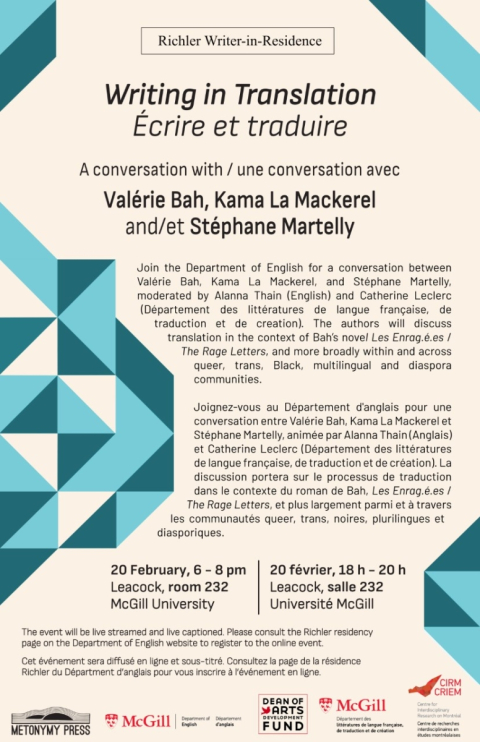Affiche de la conférence.