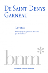 Page couverture du livre "De Saint-Denys Garneau. Lettres"