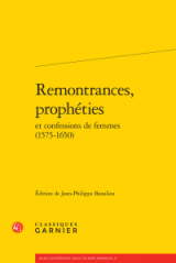 Page couverture du livre "Remontrances, prophéties"