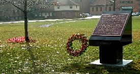 Monument commemorating Macdonald students who died in the World Wars.