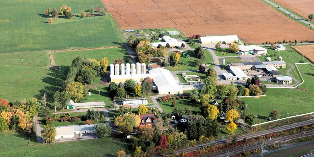 aerial view of macdonald farm