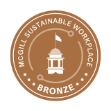 McGill Sustainable Workplace Certification - Bronze Seal