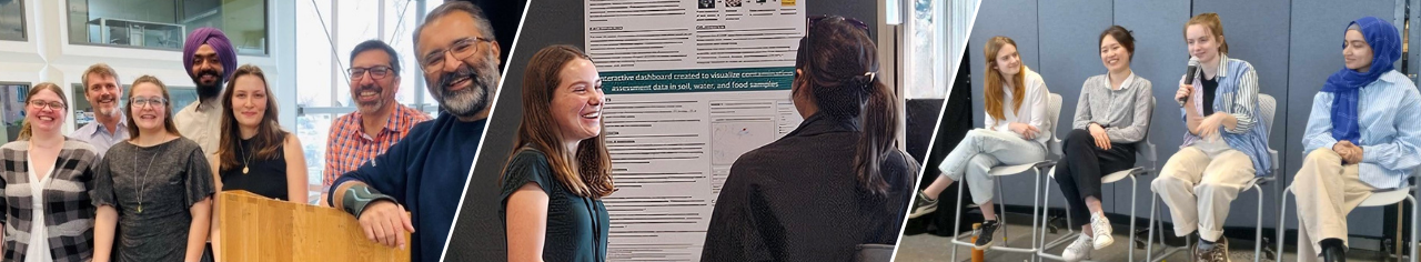 Students presenting at Lister events