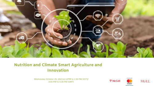 Event poster featuring a hand holding a seedling above the ground