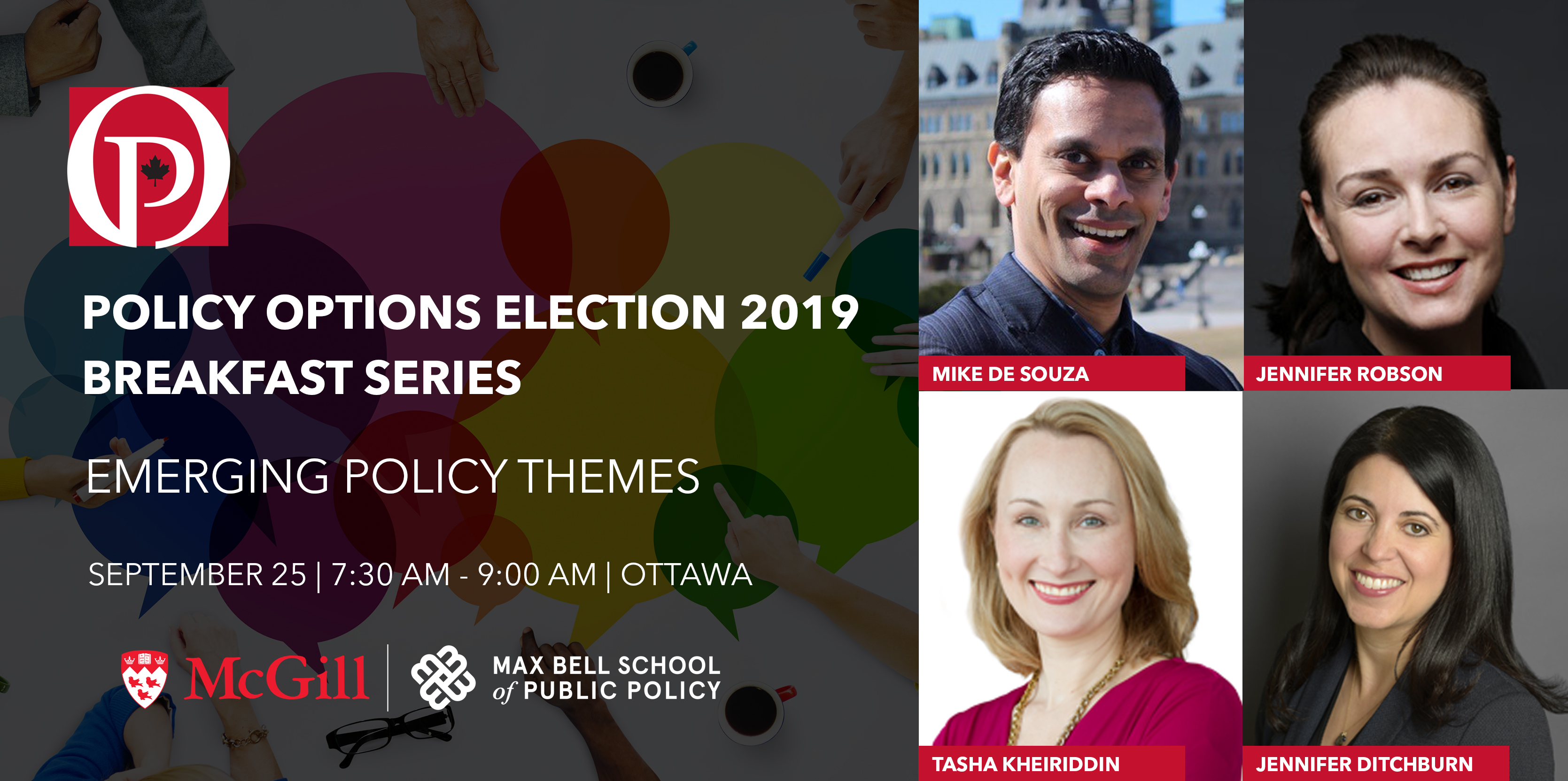 Policy Options Election 2019 | Emerging Policy Themes poster