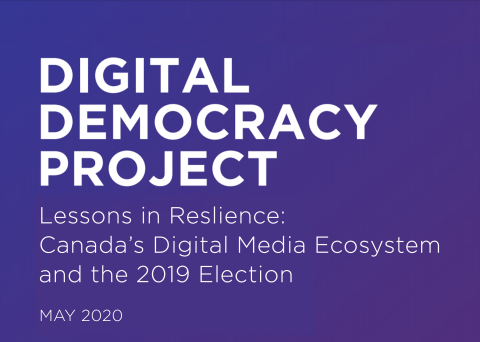 Digital Democracy Project banner Lessons in Resilience 