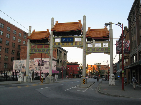 The Millenial Gate at the entrance to Vancouver's Chinatown