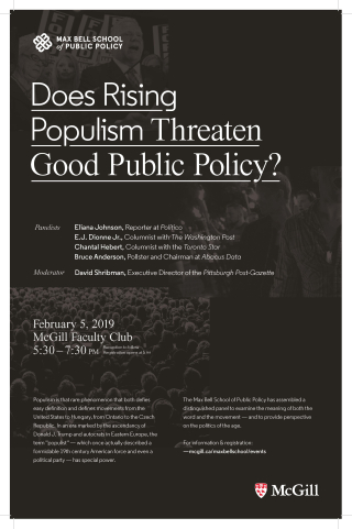 Does Rising Populism Threaten Good Public Policy? poster