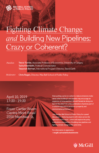 Fighting Climate Change and Building New Pipelines: Crazy or Coherent? poster