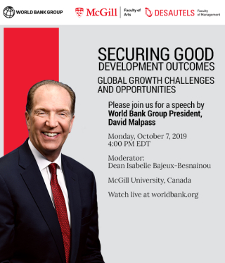 Securing Good Development Outcomes: Global Growth Challenges and Opportunities poster