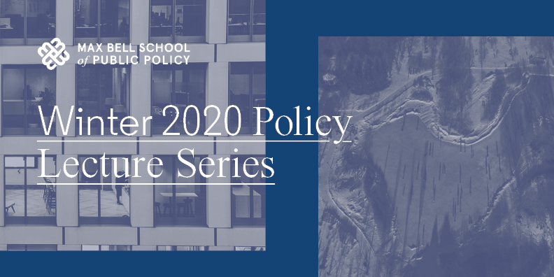 Winter 2020 Policy Lecture Series banner