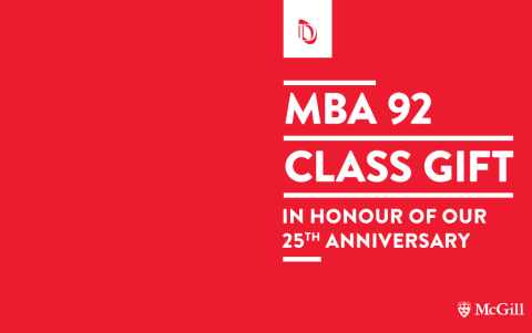 Homecoming 2017 - MBA 92 Class Gift